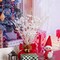 White Wispy Willow Christmas Berry Picks Sprays Glittered Twigs Decor for Christmas Tree Topper Wreath Garland Bouquet Floral Arrangement (White)